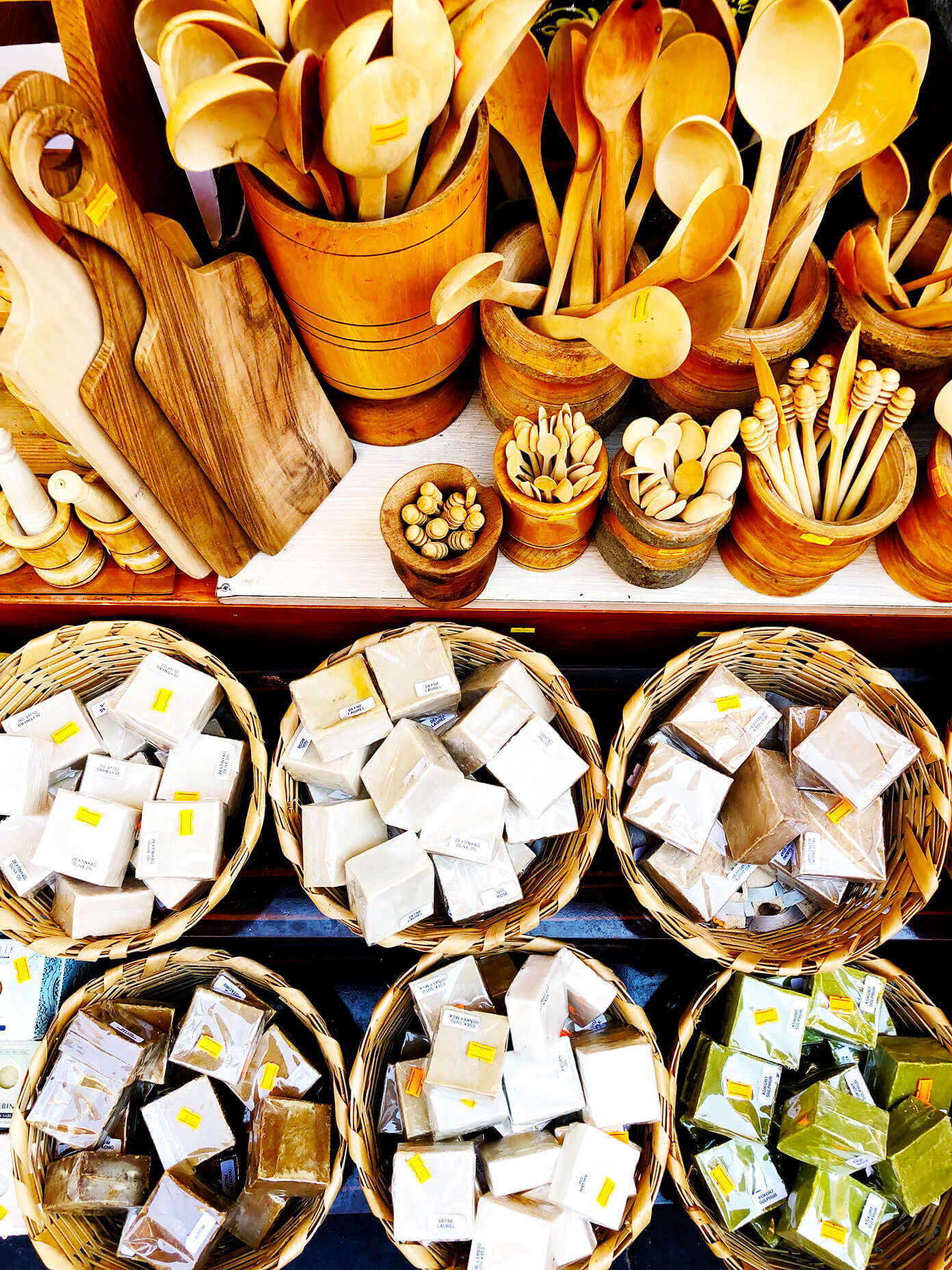 Spice Market Istanbul Soaps and Wooden Spoons