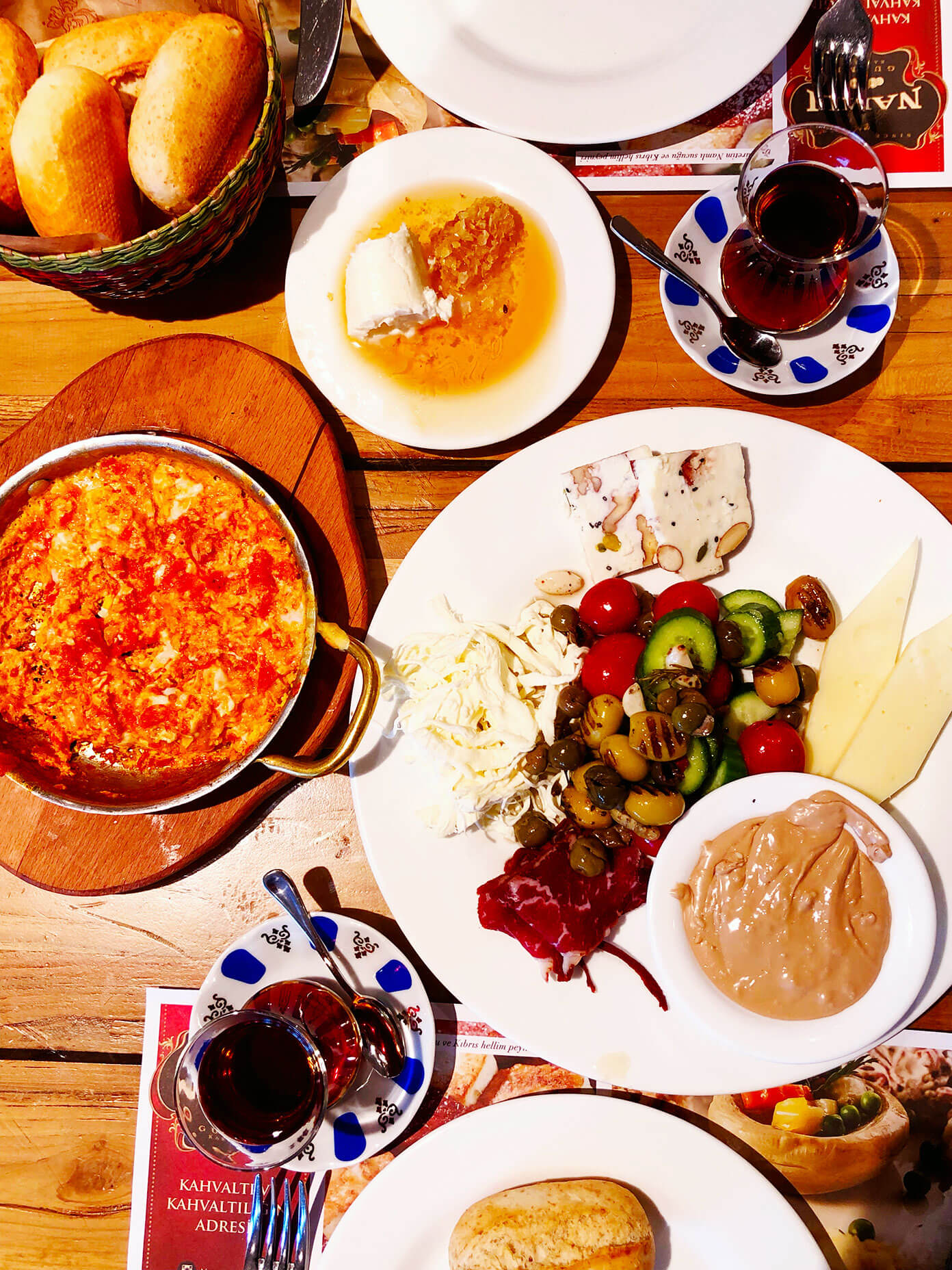Turkish breakfast Istanbul at Namli Gurme