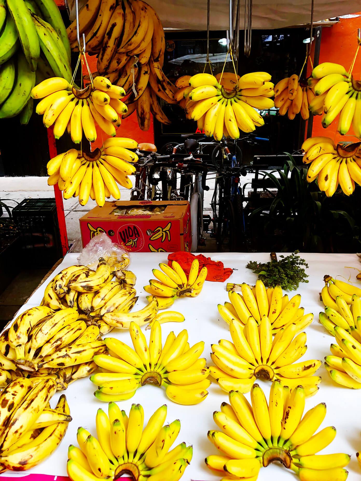 Mexico City Market Bananas